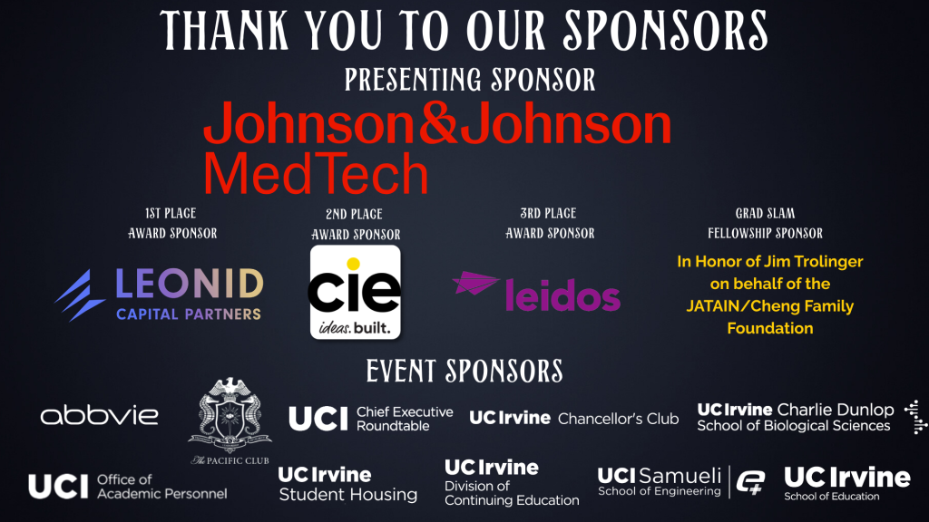2026 UC Irvine Grad Slam Sponsors